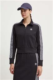 ΜΠΛΟΥΖΑ KNITTED TRACK TOP ΧΡΩΜΑ: ΜΑΥΡΟ, IY7278 ADIDAS ORIGINALS