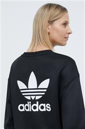 ΜΠΛΟΥΖΑ TREFOIL CREW ΧΡΩΜΑ: ΜΑΥΡΟ, IU2410 ADIDAS ORIGINALS