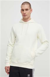 ΜΠΛΟΥΖΑ TREFOIL ESSENTIALS HOODY ΧΡΩΜΑ: ΜΠΕΖ, ΜΕ ΚΟΥΚΟΥΛΑ, IR7790 ADIDAS ORIGINALS