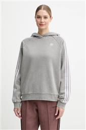 ΜΠΛΟΥΖΑ WASH HOODIE ΧΡΩΜΑ: ΓΚΡΙ, ΜΕ ΚΟΥΚΟΥΛΑ, IW3414 ADIDAS ORIGINALS