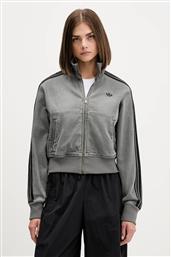 ΜΠΟΥΦΑΝ BOMBER DENIM TT ΧΡΩΜΑ: ΓΚΡΙ, JY2564 ADIDAS ORIGINALS