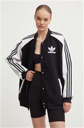 ΜΠΟΥΦΑΝ BOMBER SST OVERSIZE VRCT ΓΥΝΑΙΚΕΙΟ, ΧΡΩΜΑ: ΜΑΥΡΟ, IR5519 ADIDAS ORIGINALS