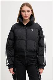 ΜΠΟΥΦΑΝ CROPPED PUFFER ΧΡΩΜΑ: ΜΑΥΡΟ, JX2970 ADIDAS ORIGINALS