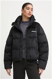 ΜΠΟΥΦΑΝ ΜΕ ΕΠΕΝΔΥΣΗ ΑΠΟ ΠΟΥΠΟΥΛΑ VELVET DOWN JACKET ΧΡΩΜΑ: ΜΑΥΡΟ, IW8439 ADIDAS ORIGINALS