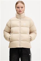 ΜΠΟΥΦΑΝ SHORT PUFFER ΧΡΩΜΑ: ΜΠΕΖ, JX2947 ADIDAS ORIGINALS