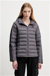 ΜΠΟΥΦΑΝ SLIM JACKET ΧΡΩΜΑ: ΓΚΡΙ, JX2938 ADIDAS ORIGINALS