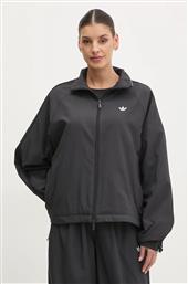 ΜΠΟΥΦΑΝ WOVEN TT ZIP ΧΡΩΜΑ: ΜΑΥΡΟ, JX9204 ADIDAS ORIGINALS