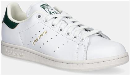 ΔΕΡΜΑΤΙΝΑ ΑΘΛΗΤΙΚΑ ΠΑΠΟΥΤΣΙΑ STAN SMITH ΧΡΩΜΑ: ΑΣΠΡΟ, JH9704 ADIDAS ORIGINALS