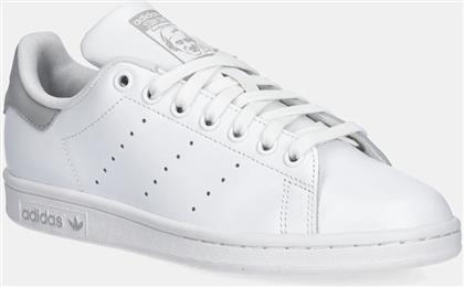 ΔΕΡΜΑΤΙΝΑ ΑΘΛΗΤΙΚΑ ΠΑΠΟΥΤΣΙΑ STAN SMITH ΧΡΩΜΑ: ΑΣΠΡΟ, JH9710 ADIDAS ORIGINALS
