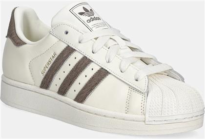 ΔΕΡΜΑΤΙΝΑ ΑΘΛΗΤΙΚΑ ΠΑΠΟΥΤΣΙΑ SUPERSTAR II ΧΡΩΜΑ: ΜΠΕΖ, KI3575 ADIDAS ORIGINALS