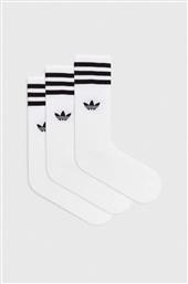 ΚΑΛΤΣΕΣ 3-PACK ΧΡΩΜΑ: ΑΣΠΡΟ ADIDAS ORIGINALS