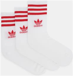 ΚΑΛΤΣΕΣ 3-PACK ΧΡΩΜΑ: ΑΣΠΡΟ, JF6357 ADIDAS ORIGINALS