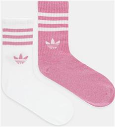 ΚΑΛΤΣΕΣ 3-STRIPES 2-PACK ΧΡΩΜΑ: ΡΟΖ, JX5205 ADIDAS ORIGINALS