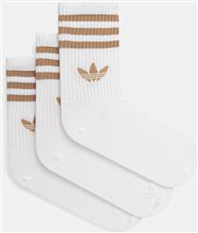 ΚΑΛΤΣΕΣ 3-STRIPES 3-PACK ΧΡΩΜΑ: ΑΣΠΡΟ, JV7407 ADIDAS ORIGINALS