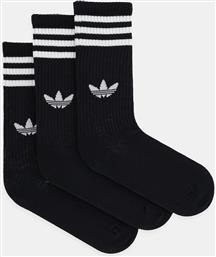 ΚΑΛΤΣΕΣ 3-STRIPES 3-PACK ΧΡΩΜΑ: ΜΑΥΡΟ, JV7417 ADIDAS ORIGINALS