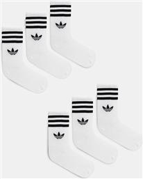 ΚΑΛΤΣΕΣ 3-STRIPES 6-PACK ΧΡΩΜΑ: ΑΣΠΡΟ, JV7410 ADIDAS ORIGINALS