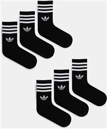ΚΑΛΤΣΕΣ 3-STRIPES 6-PACK ΧΡΩΜΑ: ΜΑΥΡΟ, JV7411 ADIDAS ORIGINALS