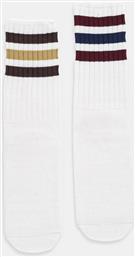 ΚΑΛΤΣΕΣ ΑΠΟ ΛΙΝΟ ΜΕΙΓΜΑ 3-STRIPES 2-PACK ΧΡΩΜΑ: ΑΣΠΡΟ, JX5203 ADIDAS ORIGINALS