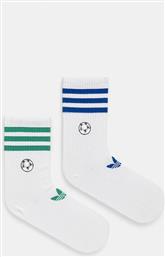 ΚΑΛΤΣΕΣ FOOTBALL CR 2-PACK ΧΡΩΜΑ: ΑΣΠΡΟ, JW2986 ADIDAS ORIGINALS