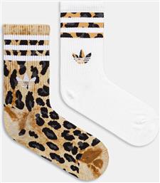 ΚΑΛΤΣΕΣ LEO CREW 2-PACK ΧΡΩΜΑ: ΚΑΦΕ, JV7855 ADIDAS ORIGINALS
