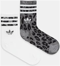 ΚΑΛΤΣΕΣ LEO CREW S 2-PACK ΧΡΩΜΑ: ΑΣΠΡΟ, JW8010 ADIDAS ORIGINALS