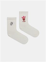 ΚΑΛΤΣΕΣ NELSON 2-PACK ΧΡΩΜΑ: ΑΣΠΡΟ, JC8656 ADIDAS ORIGINALS