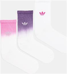 ΚΑΛΤΣΕΣ OMBRE CR S 3-PACK ΧΡΩΜΑ: ΑΣΠΡΟ, JX5220 ADIDAS ORIGINALS
