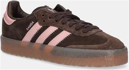 NUBUCK SNEAKERS SAMBAE ΧΡΩΜΑ: ΚΑΦΕ, JI2744 ADIDAS ORIGINALS