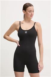 ΟΛΟΣΩΜΗ ΦΟΡΜΑ ESSENTIALS RIB ONESIE ΧΡΩΜΑ: ΜΑΥΡΟ, JC6212 ADIDAS ORIGINALS