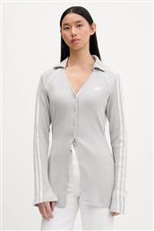 ΠΟΥΛΟΒΕΡ BUTTON DOWN ΧΡΩΜΑ: ΓΚΡΙ, KR5109 ADIDAS ORIGINALS