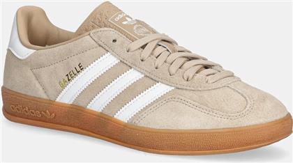 ΣΟΥΕΤ ΑΘΛΗΤΙΚΑ ΠΑΠΟΥΤΣΙΑ GAZELLE INDOOR ΧΡΩΜΑ: ΜΠΕΖ, HQ5154 ADIDAS ORIGINALS