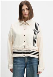 ΤΖΙΝ ΜΠΟΥΦΑΝ DENIM TRACK TOP ΧΡΩΜΑ: ΜΠΕΖ, JD5617 ADIDAS ORIGINALS