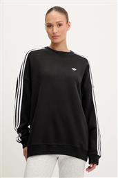 ΒΑΜΒΑΚΕΡΗ ΜΠΛΟΥΖΑ 3-STRIPES ΓΥΝΑΙΚΕΙΑ, ΧΡΩΜΑ: ΜΑΥΡΟ, JX5285 ADIDAS ORIGINALS