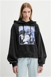 ΒΑΜΒΑΚΕΡΗ ΜΠΛΟΥΖΑ BUFFY HOODIE ΓΥΝΑΙΚΕΙΑ, ΧΡΩΜΑ: ΜΑΥΡΟ, ΜΕ ΚΟΥΚΟΥΛΑ, JW0155 ADIDAS ORIGINALS