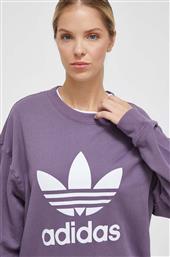 ΒΑΜΒΑΚΕΡΗ ΜΠΛΟΥΖΑ ΓΥΝΑΙΚΕΙΑ, ΧΡΩΜΑ: ΜΟΒ ADIDAS ORIGINALS