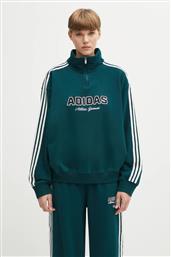 ΒΑΜΒΑΚΕΡΗ ΜΠΛΟΥΖΑ QUARTER ZIP ΓΥΝΑΙΚΕΙΑ, ΧΡΩΜΑ: ΠΡΑΣΙΝΟ, KF2309 ADIDAS ORIGINALS