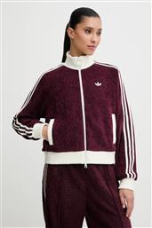 ΒΕΛΟΥΔΙΝΗ ΜΠΛΟΥΖΑ VELOUR ΧΡΩΜΑ: ΜΠΟΡΝΤΟ, KS0400 ADIDAS ORIGINALS