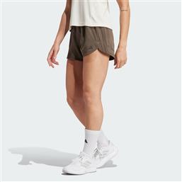 PACER TRAINING 3-STRIPES WOVEN HIGH-RISE SHORTS (9000194051-79714) ADIDAS