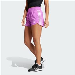 PACER TRAINING 3-STRIPES WOVEN HIGH-RISE SHORTS (9000194052-79715) ADIDAS