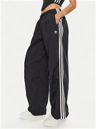 ΠΑΝΤΕΛΟΝΙ ΦΟΡΜΑΣ 3-STRIPES WOVEN PARACHUTE IY7251 ΜΑΥΡΟ LOOSE FIT ADIDAS