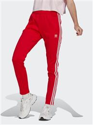 ΠΑΝΤΕΛΟΝΙ ΦΟΡΜΑΣ ADICOLOR SST TRACKSUIT BOTTOMS IB5917 ΚΟΚΚΙΝΟ SLIM FIT ADIDAS