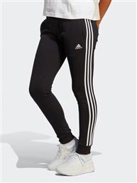 ΠΑΝΤΕΛΟΝΙ ΦΟΡΜΑΣ ESSENTIALS 3-STRIPES FRENCH TERRY CUFFED JOGGERS IC8770 ΜΑΥΡΟ SLIM FIT ADIDAS