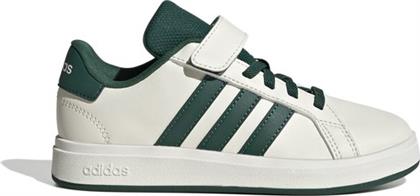 ΠΑΙΔΙΚΑ ΠΑΠΟΥΤΣΙΑ GRAND COURT ΓΙΑ ΑΓΟΡΙΑ OFF WHITE/GREEN (ΜΕΓΕΘΗ 28-35) - ΛΕΥΚΟ ADIDAS