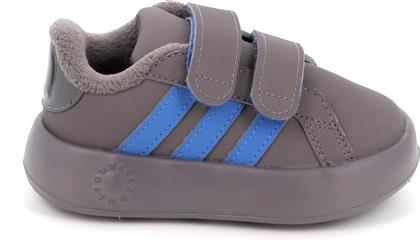 ΠΑΙΔΙΚΟ ΑΘΛΗΤΙΚΟ ΠΑΠΟΥΤΣΙ ΓΙΑ ΑΓΟΡΙ GRAND COURT BALOO CF I ΧΡΩΜΑΤΟΣ ΓΚΡΙ JR5632 ADIDAS