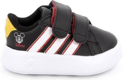 ΠΑΙΔΙΚΟ ΑΘΛΗΤΙΚΟ ΠΑΠΟΥΤΣΙ ΓΙΑ ΑΓΟΡΙ GRAND COURT MICKEY CF I ΧΡΩΜΑΤΟΣ ΜΑΥΡΟ JQ8071 ADIDAS