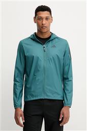 ΑΝΤΙΑΝΕΜΙΚΟ OWN THE RUN ΧΡΩΜΑ: ΜΠΛΕ, KC2203 ADIDAS PERFORMANCE