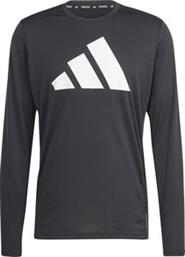 ΜΠΛΟΥΖΑ RUN IT LONG SLEEVE TEE ΜΑΥΡΗ ADIDAS PERFORMANCE από το PLUS4U