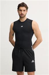 ΜΠΛΟΥΖΑΚΙ ΠΡΟΠΟΝΗΣΗΣ TECHFIT ΧΡΩΜΑ: ΜΑΥΡΟ, JE6694 ADIDAS PERFORMANCE