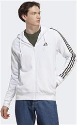 ESSENTIALS FRENCH TERRY 3-STRIPES FULL-ZIP HOODIE (9000141200-68035) ADIDAS PERFORMANCE