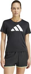 RUN IT TEE IL7227 ΜΑΥΡΟ ADIDAS PERFORMANCE